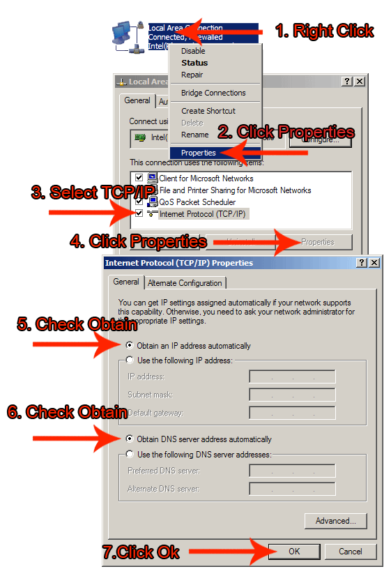 TCP/IP Configuration Settings Properties