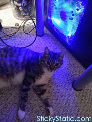 blue led computer case fan
