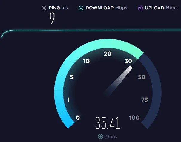 tell if modem is bad speed test