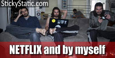 netflix alone at home