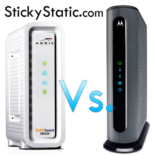 arris sb8200 vs motorola mb8600